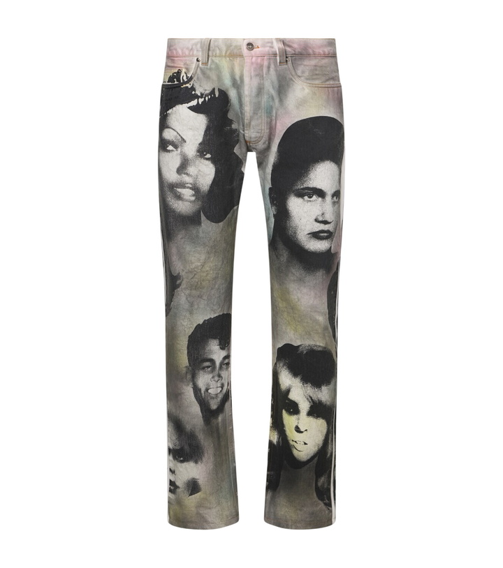 Photo: Versace Printed straight jeans