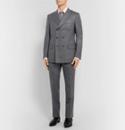 Kingsman - Rocketman Grey Double-Breasted Wool-Flannel Suit Jacket - Gray