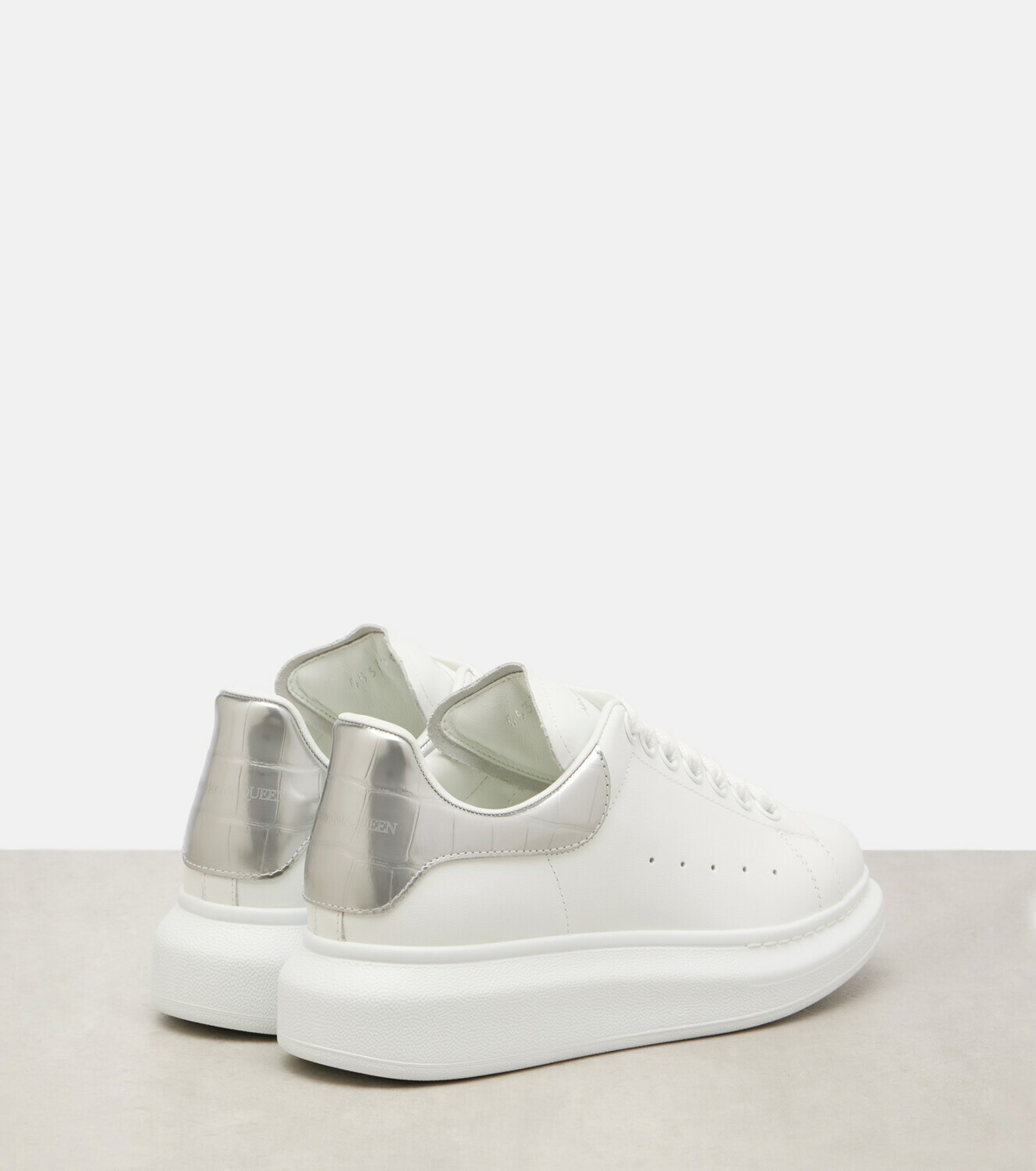 McQueen Oversized leather sneakers