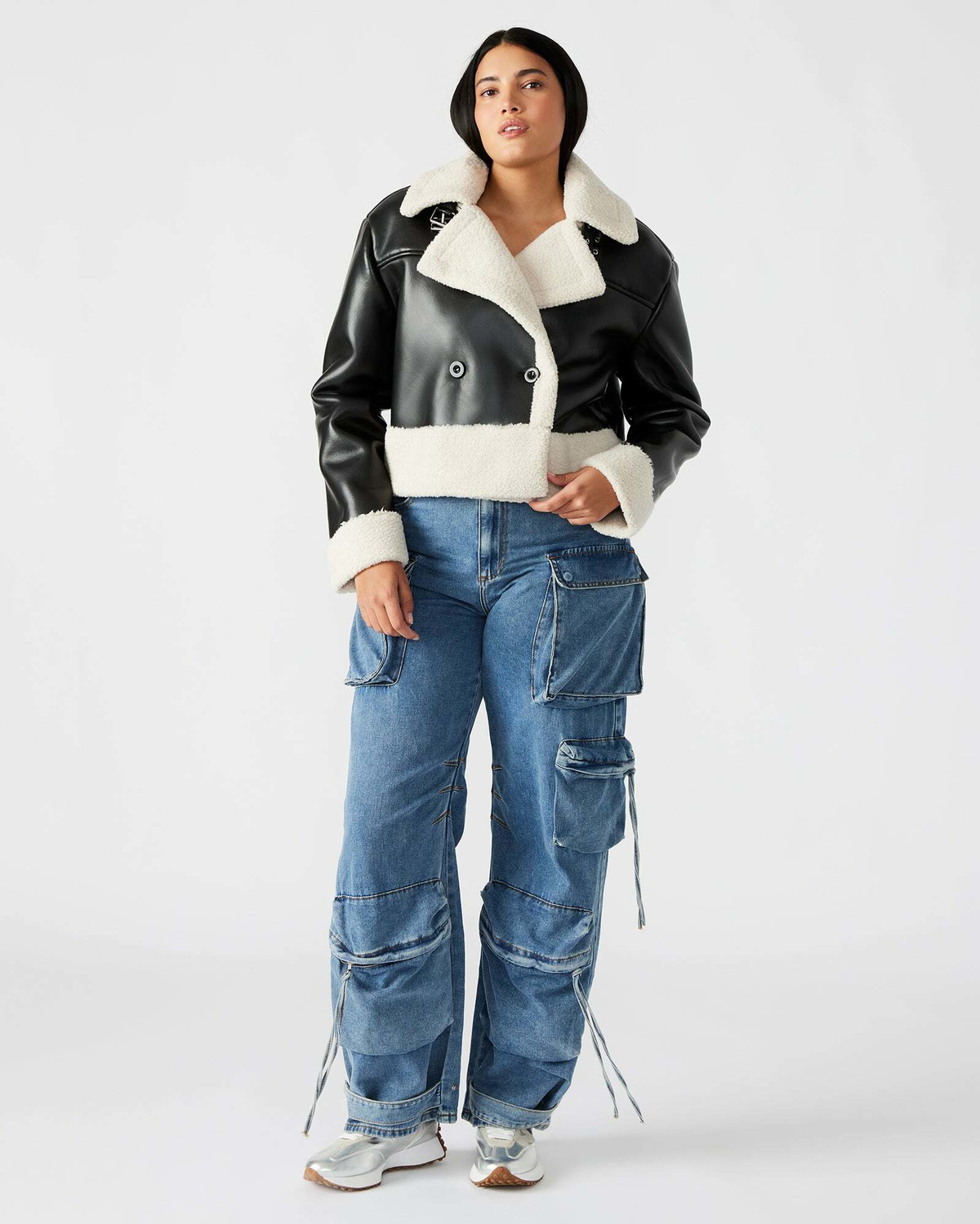 Steve Madden Athen Jacket in Black Natural