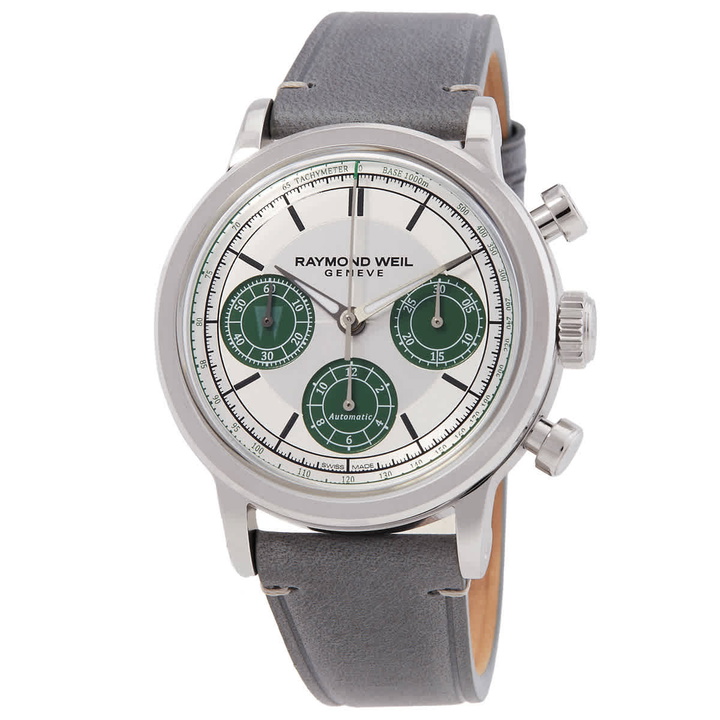 Photo: Raymond Weil Limited Edition Millesime Chronograph Automatic Silver Dial Mens Watch 7765-STC-LAR01