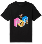 Pop Trading Company - Joost Swarte Printed Cotton-Jersey T-Shirt - Black