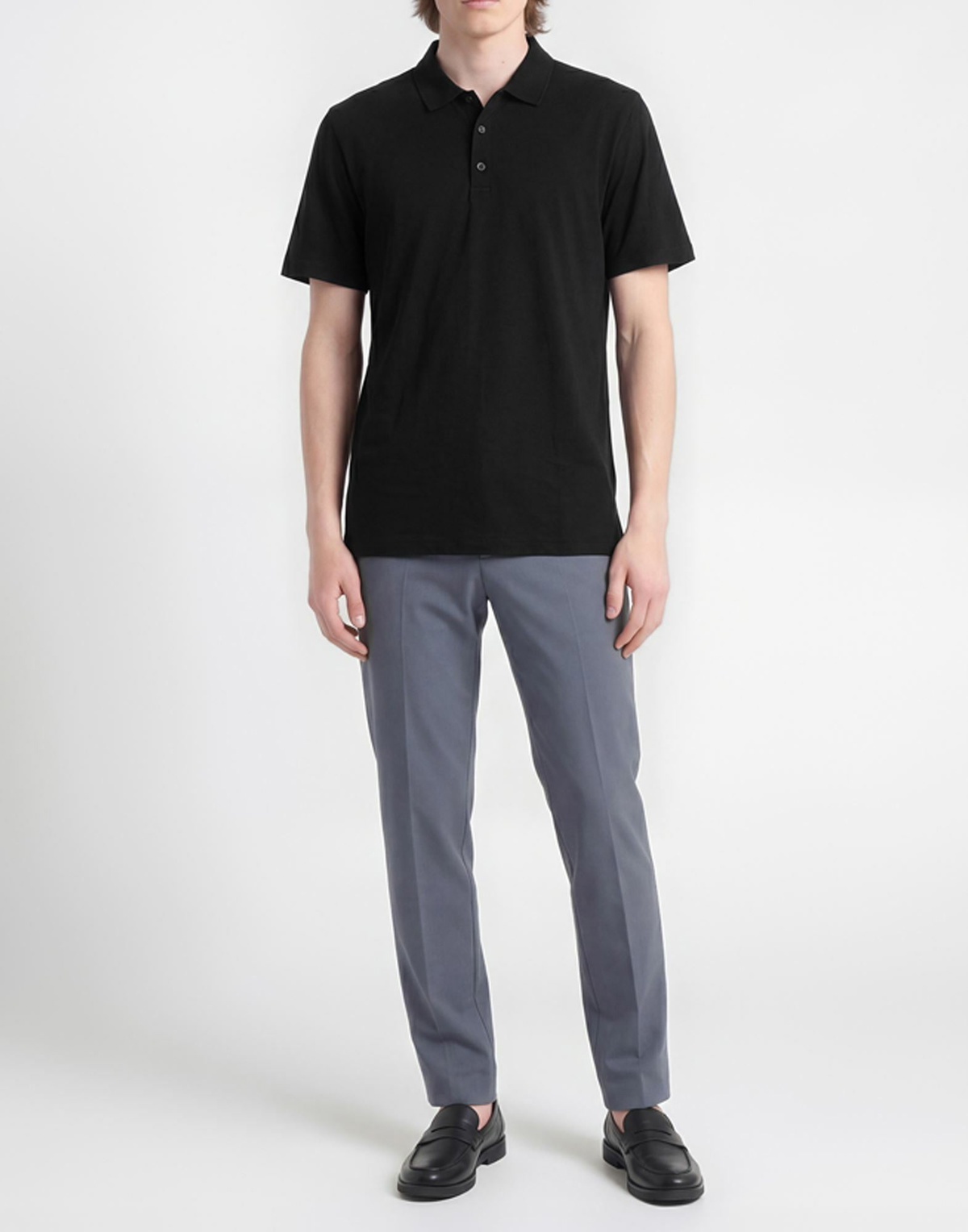 Theory Mens Polo shirt in Black