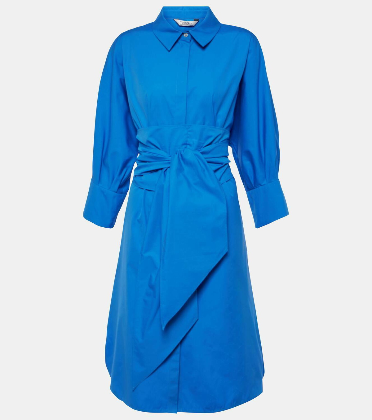 white christmas dresses Max Mara Royal Blue Cotton Dress Sz8 l Michael's Luxury Consignment –  Michael's Consignment NYC