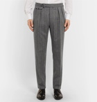 Ralph Lauren Purple Label - Grey Gregory Pleated Pinstriped Wool Suit Trousers - Men - Gray
