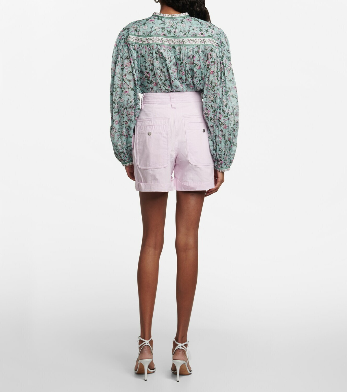 Marant Etoile Rachel high-rise cotton shorts Isabel Marant Etoile