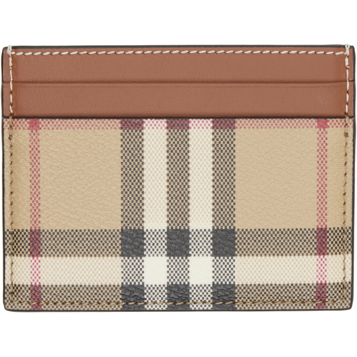 Photo: Burberry Beige Check Card Holder