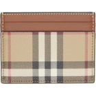 Burberry Beige Check Card Holder