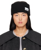 GANNI Black Rib Headband