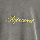 Represent Men's Script Logo Hoodie in Vintage Grey