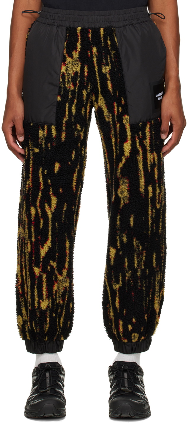 Jacquard Punto Pants, Black main image 1