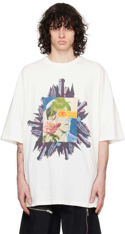 Photo: UNDERCOVER White Printed T-Shirt