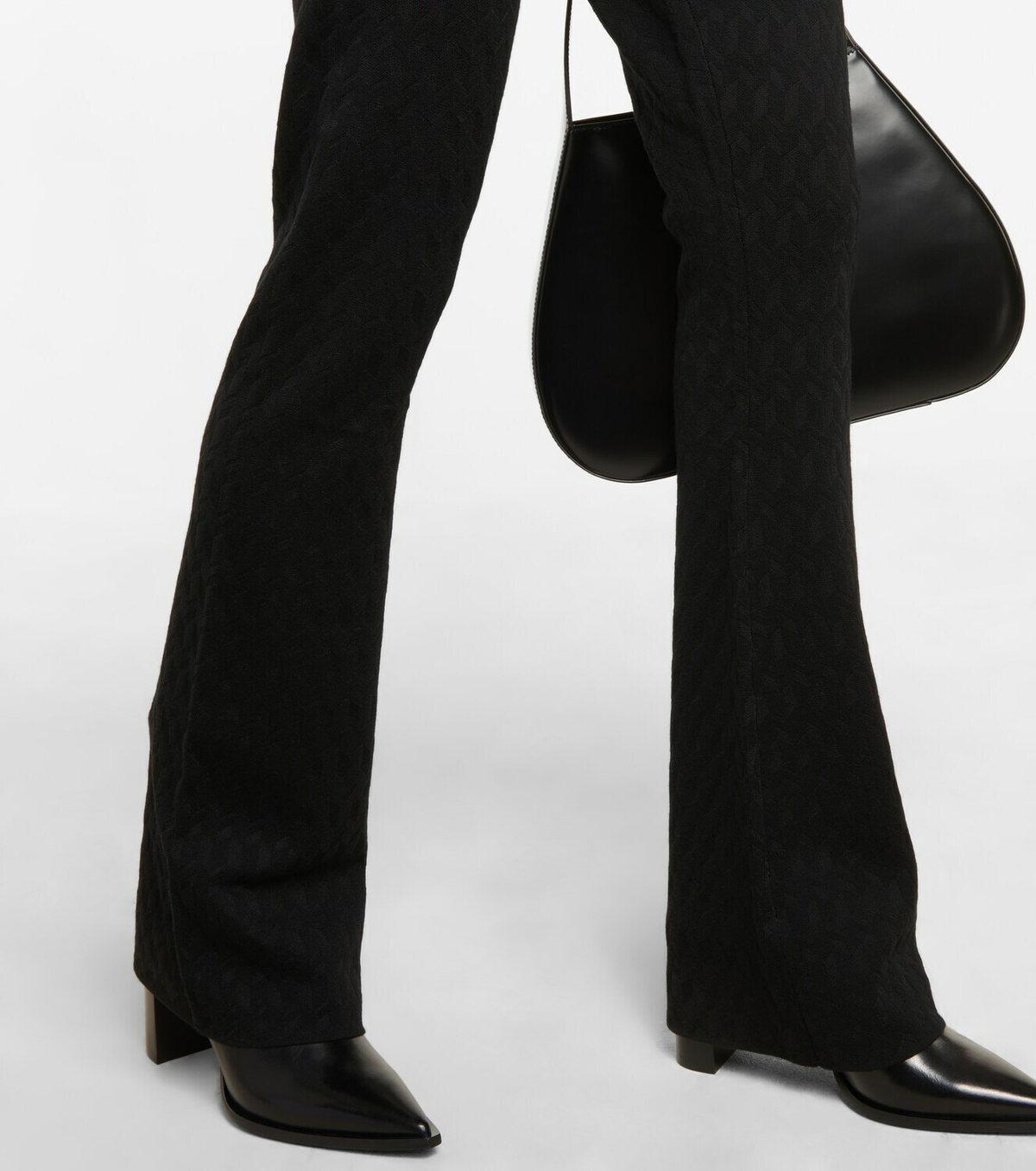 Dorothee Schumacher - Sleek Graphics flared jacquard leggings