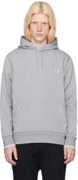 Fred Perry Gray Tipped Hoodie