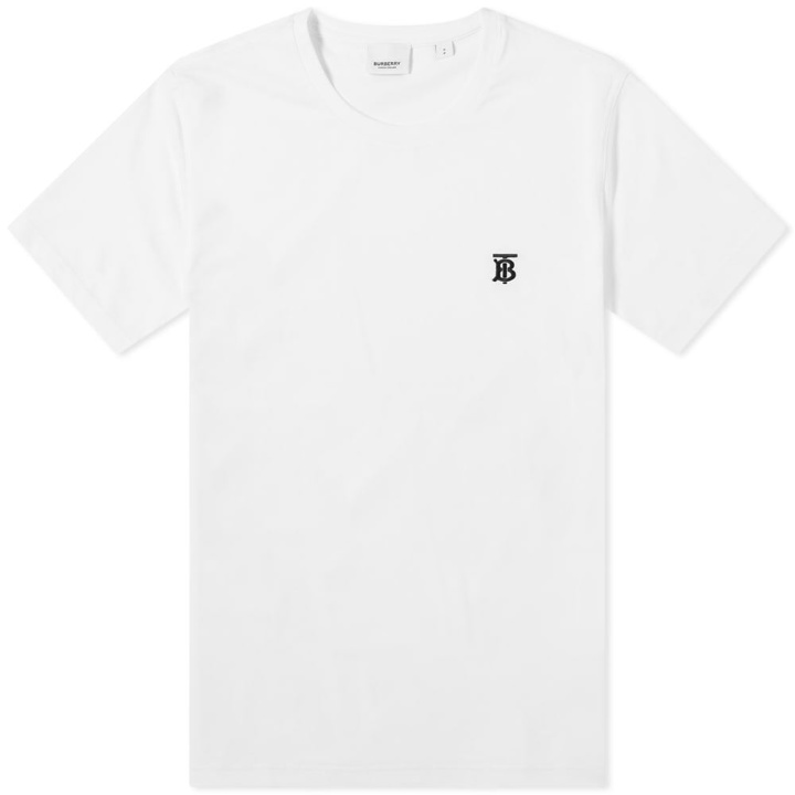 Photo: Burberry Men's Parker Logo T-Shirt in White