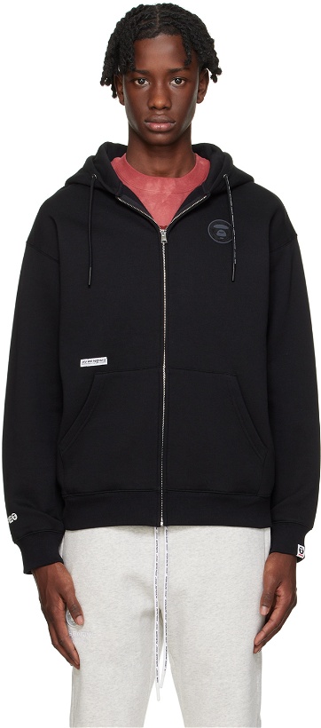 Photo: AAPE by A Bathing Ape Black Patch Hoodie
