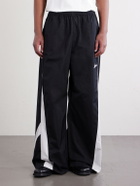 Acne Studios - Wide-Leg Cotton-Blend Sweatpants - Black