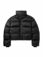 Rick Owens - Turtle Cropped Quilted Recycled Shell Down Jacket - Black