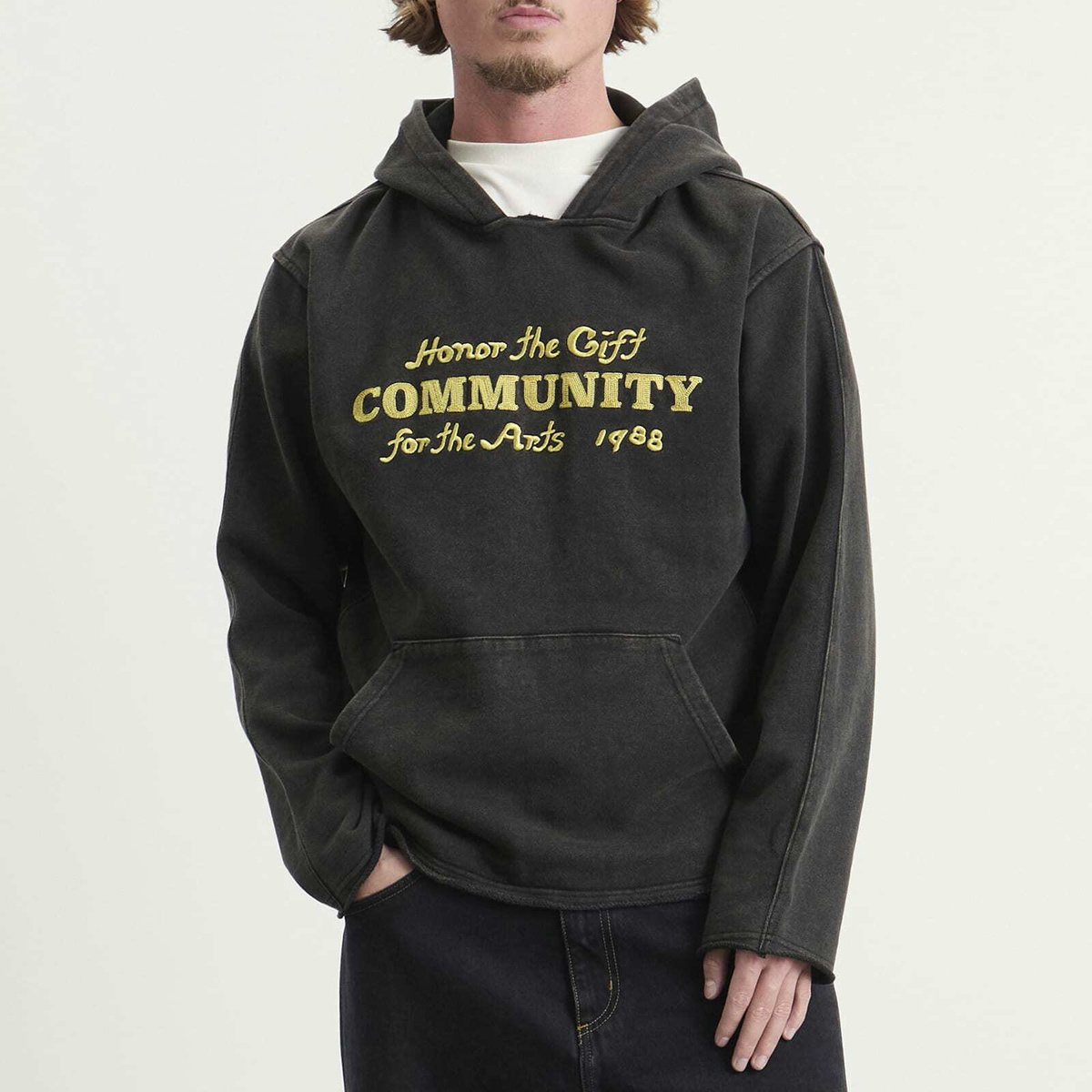 Honor the Gift Men's Vintage Hoodie in Black