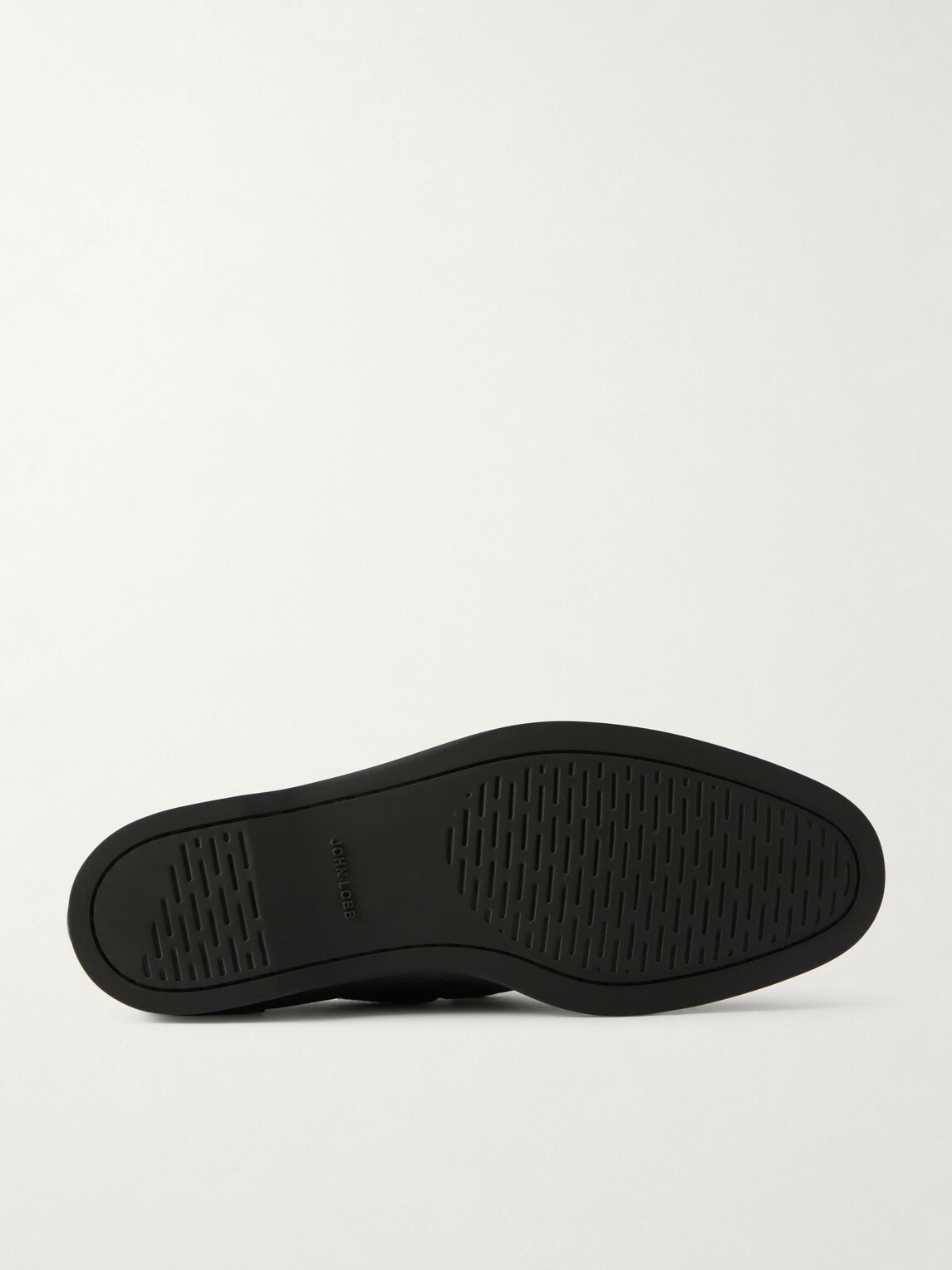 John Lobb - Foil Full-Grain Leather Boat Shoes - Black