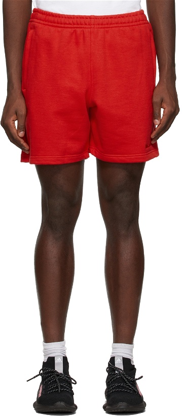 Photo: adidas x Humanrace by Pharrell Williams Red Humanrace Basics Shorts