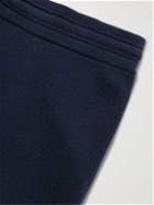 Burberry - Tapered Logo-Embroidered Cashmere-Blend Sweatpants - Blue