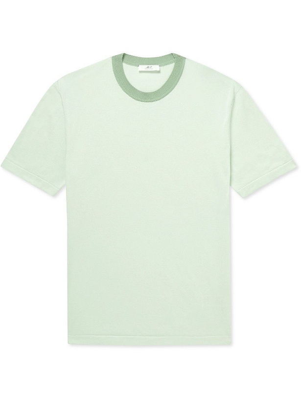Photo: Mr P. - Cotton and Silk-Blend T-Shirt - Green