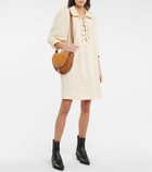 See By Chloe - Lace-up crêpe minidress