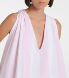 Jacquemus Norma striped cotton poplin top