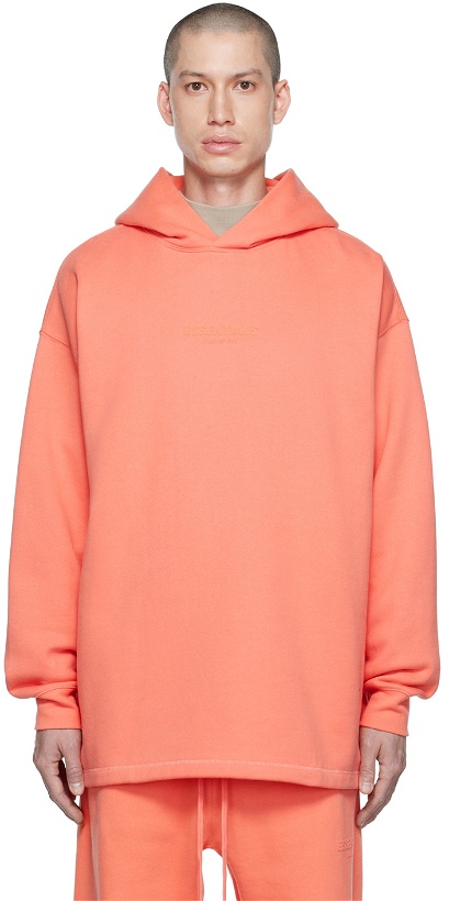 Photo: Essentials Pink Relaxed Hoodie