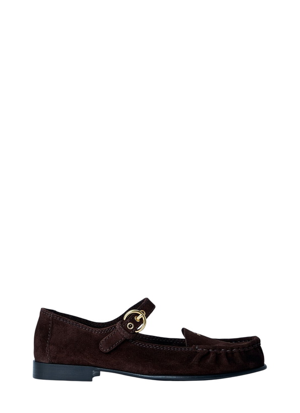 Photo: Miu Miu Suede Mary Jane Loafers