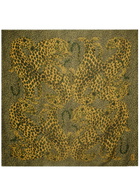 Saint Laurent Leopard-print Silk Scarf - Multicoloured - One Size