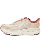 Hoka One One Clifton Ls Sneakers in Shifting Sand/Rust