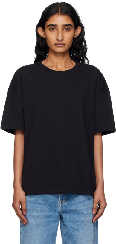 Photo: St. Agni Black Organic Cotton Relaxed T-shirt