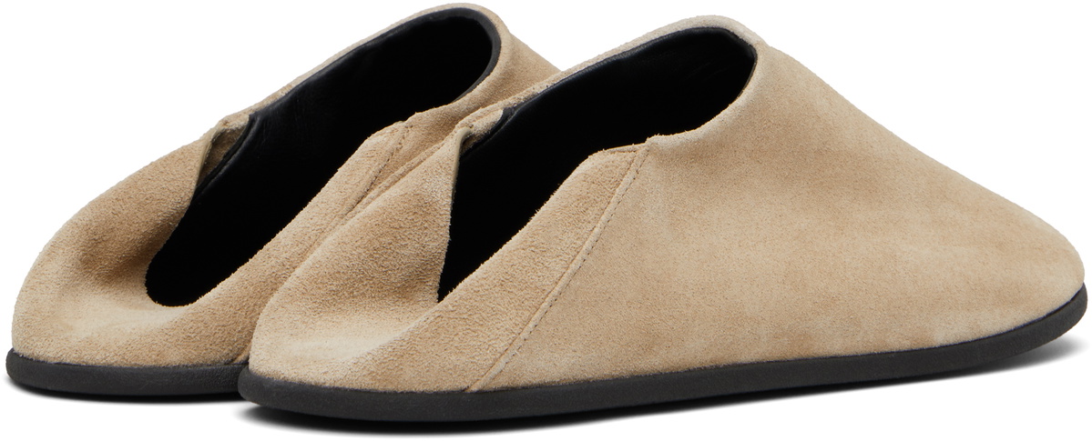 CHRISTEN SSENSE Exclusive Beige Big Bootie Mule Loafers