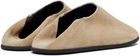 CHRISTEN SSENSE Exclusive Beige Big Bootie Mule Loafers