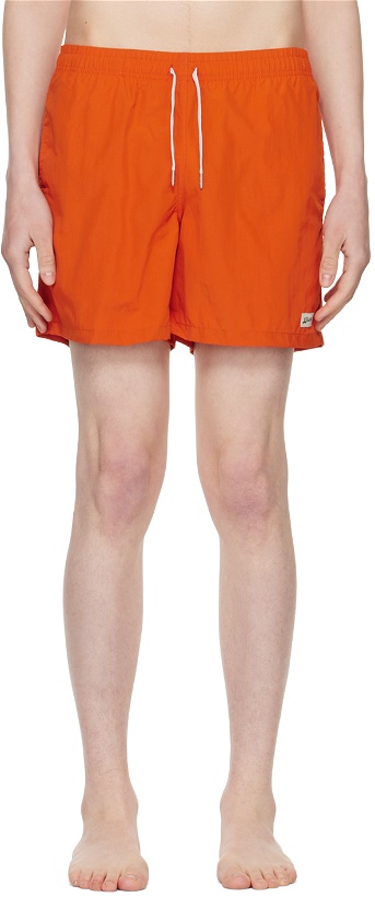 Photo: Bather Orange Drawstring Swim Shorts
