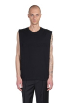 Helmut Lang Tank Top In Black Cotton