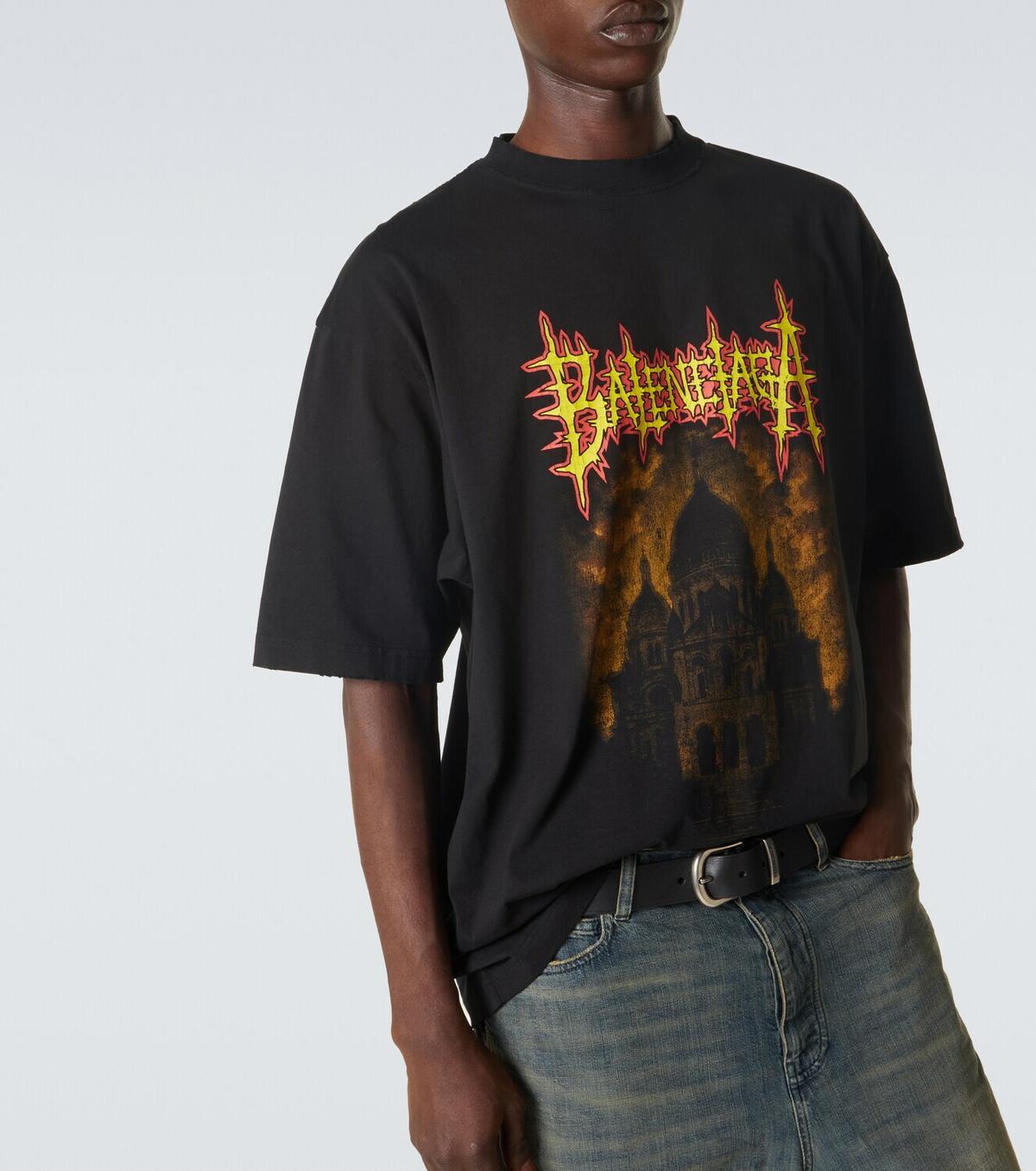Balenciaga Printed cotton jersey T-shirt