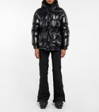 Perfect Moment Metallic belted down parka
