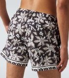 Commas Printed swim trunks