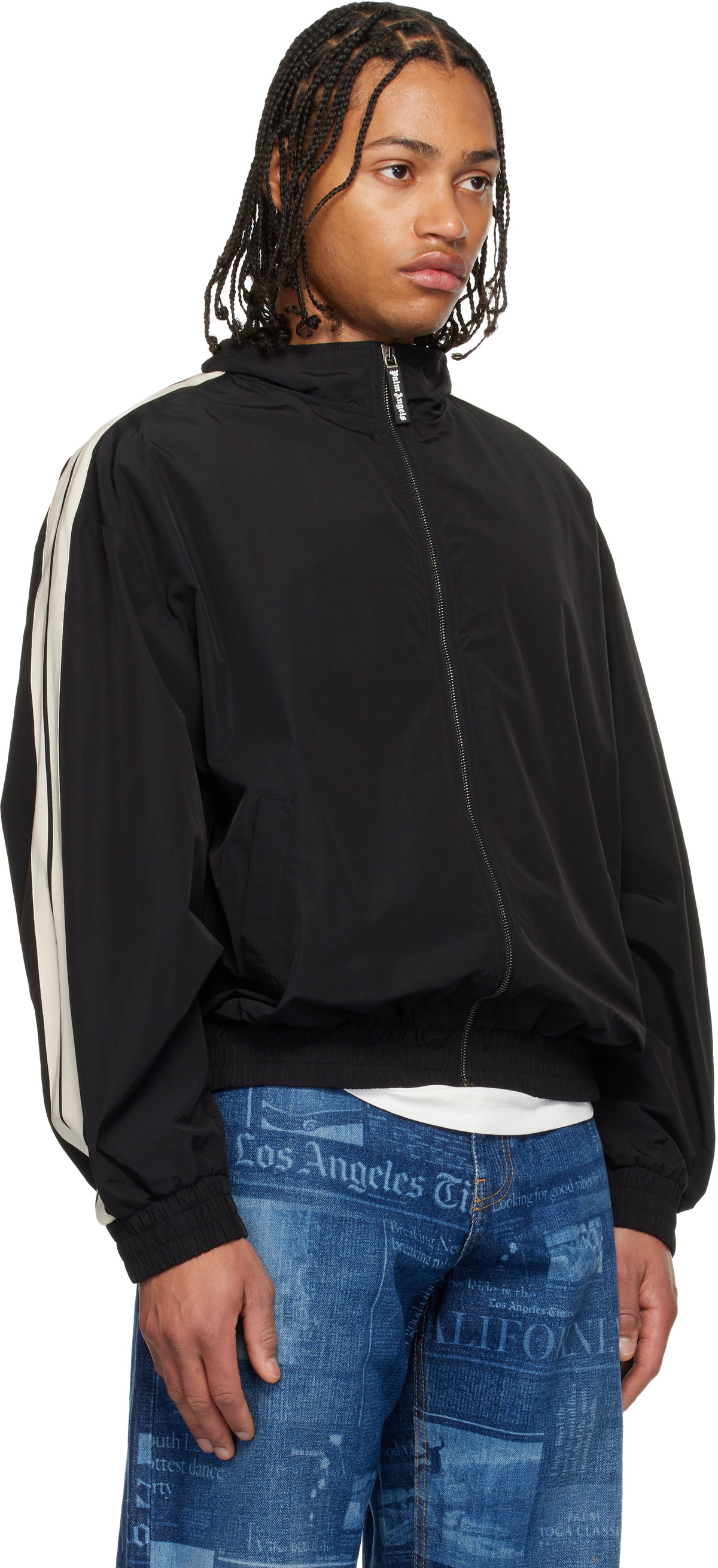 Buy Palm Angels Islands Print Windbreaker ナイロンジャケット 