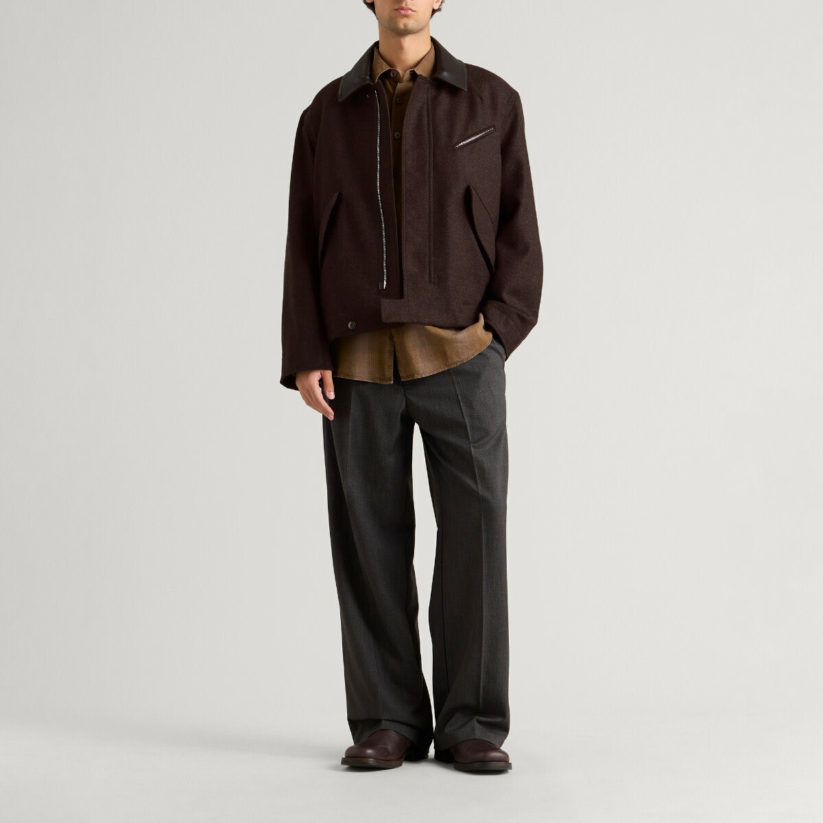 Sage Nation Men's Painter Jacket in Black