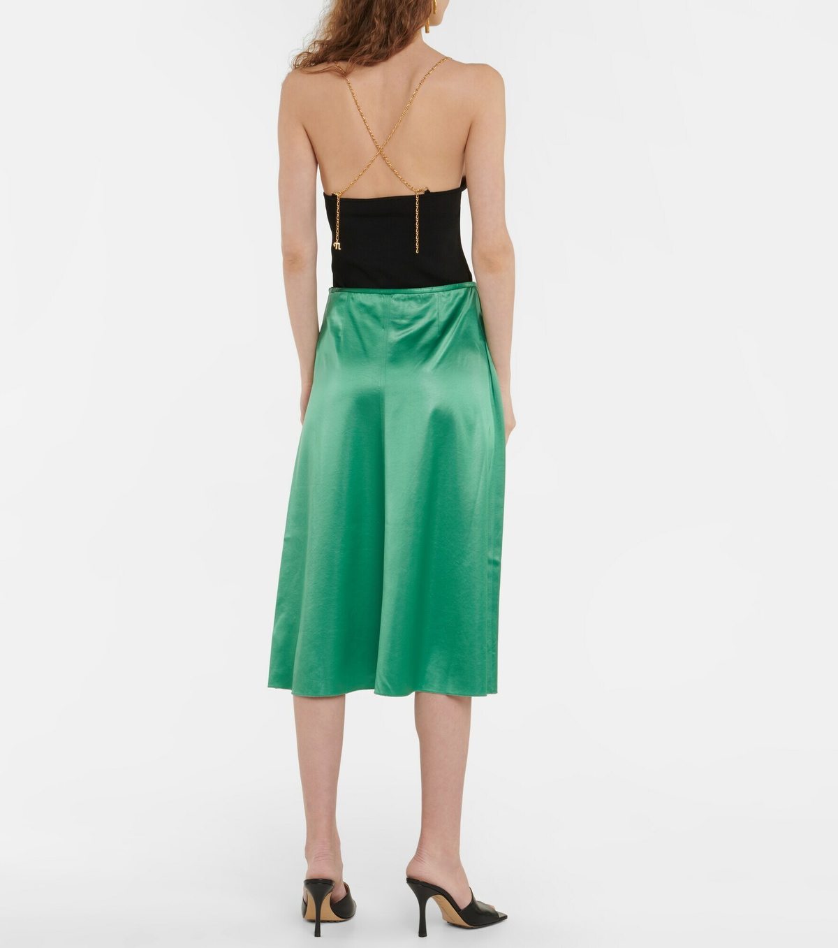 Nanushka
 Solice Wavy Split Midi Skirt