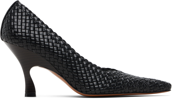 Photo: Stella McCartney Black Elsa 90 Woven Heels