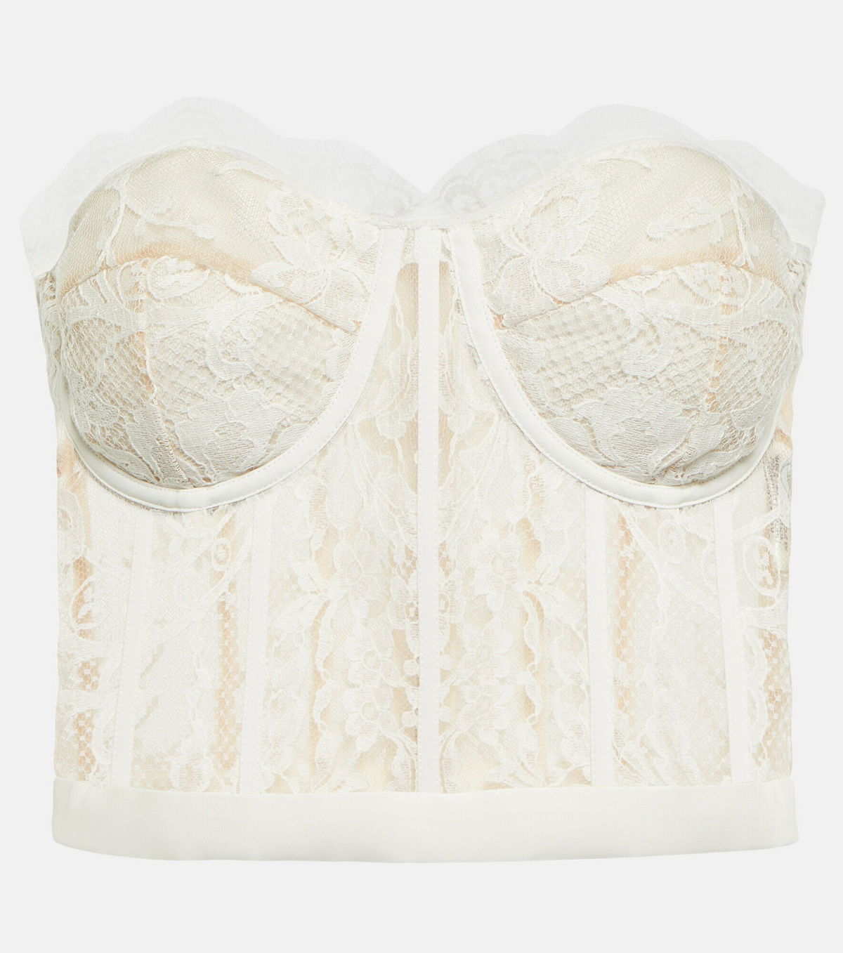 Alexander McQueen - Guipure lace bustier