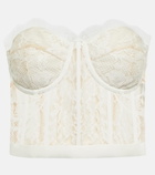 Alexander McQueen - Guipure lace bustier