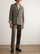 Rubinacci - Double-Breasted Linen Suit Jacket - Green