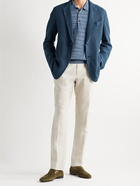 Etro - Ribbed Linen Blazer - Blue