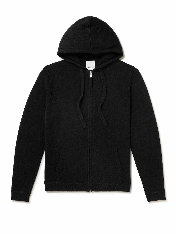 Photo: Allude - Virgin Wool and Cashmere-Blend Zip-Up Hoodie - Black